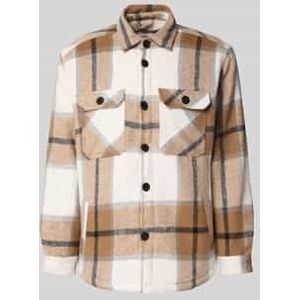 Regular fit overhemdjack met kentkraag, model 'Rian'