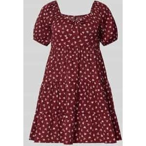 Vrijetijdsjurk in A-lijn met korte mouwen, model 'HILLARY'