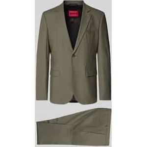 Slim fit pak met 2-knoopscolbert