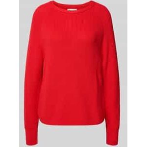 Relaxed fit gebreide pulllover van puur katoen