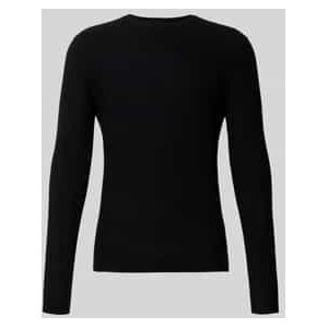 Slim fit pullover in gebreide look van viscosemix