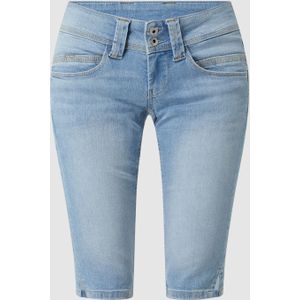 Regular fit jeansbermuda met stretch, model 'Venus Crop'