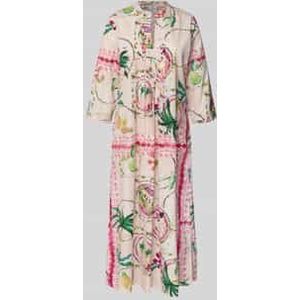 Midi-jurk met steekzakken