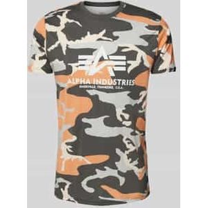 Alpha Industries - T-Shirt - Orange Grey Camo - 100% Katoen
