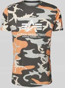Alpha Industries - T-Shirt - Orange Grey Camo - 100% Katoen