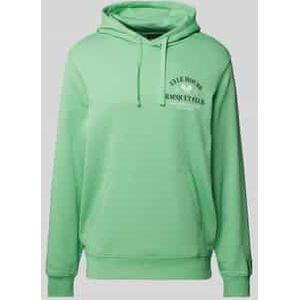 Hoodie met statement- en labelprint