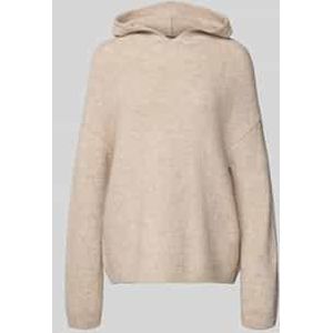 Marc O'Polo - Regular Fit - Gebreide Hoodie - Effen - Met Alpaca en Scheerwol