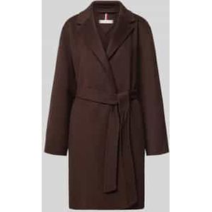 Regular fit lange jas van wolmix