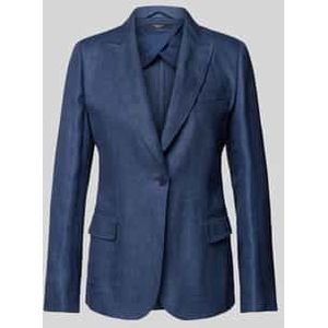 Linnen blazer met reverskraag, model 'NALUT'