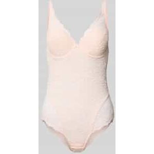 Body van kant met haakjessluiting, model 'Cyrile'