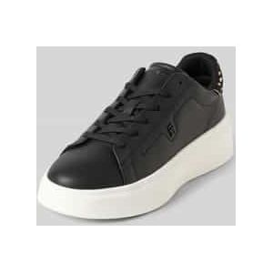 Lage sneakers van echt nappaleer