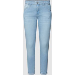Skinny fit jeans met labelpatch, model 'LEXY'