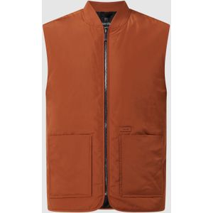 Gilet met opstaande kraag