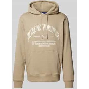 Hoodie met labelprint