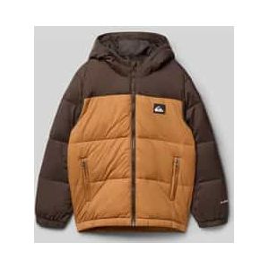 Regular fit gewatteerd jack met logo-applicatie, model 'Cold Days'