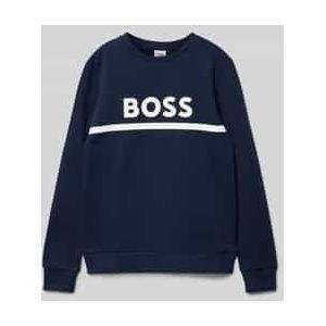 Sweatshirt met labelprint