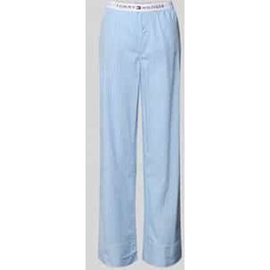 Tommy Hilfiger - POPLIN PANTS - Loungebroek - Sile Stp Vessel Blue - Met Streepjespatroon