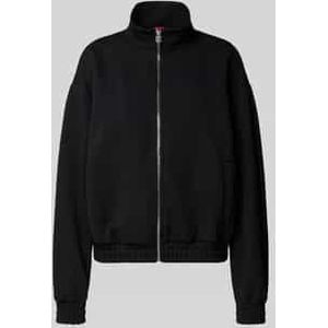 Regular fit sweatjack met structuurmotief, model 'DARGIE'