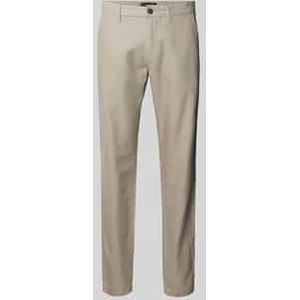 Marc O'Polo - OSBY JOGGER - Tapered Chino - Effen - Mix van Katoen en Linnen