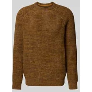 Regular fit gebreide pullover van pure wol