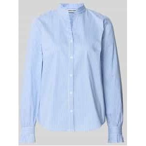 More & More - Overhemdblouse - Regular Fit - Met Opstaande Kraag - Dames