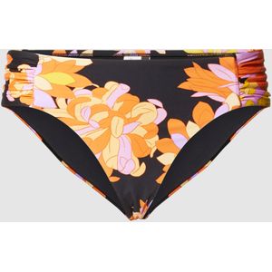 Bikinislip met all-over bloemenmotief, model 'Ruched'