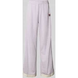 Straight leg trainingsbroek met logobadge, model 'LORCE'