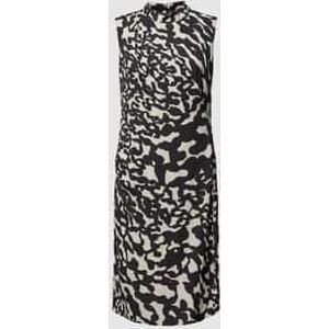 Knielange jurk van viscose met dierenmotief