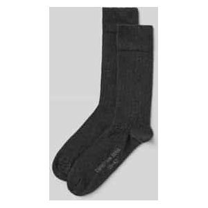 Sokken met labelprint in een set van 2 paar