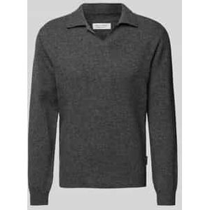 Gebreide pullover met ribboorden, model 'Karl'