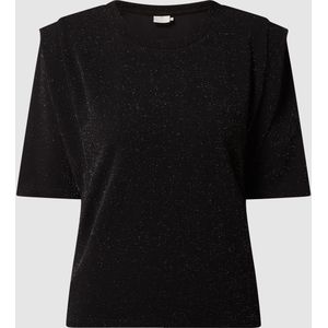 T-shirt met glittereffect, model 'Kasec'
