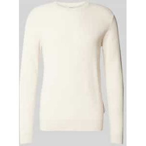 Gebreide pullover met ronde hals