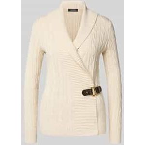 Lauren Ralph Lauren - DONATO - Gebreid Vest - Crème / Donkerbruin