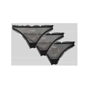 String met labelstitching in een set van 3 stuks, model 'MESH'