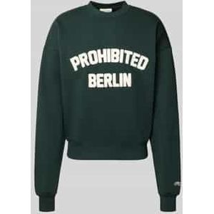 Oversized sweatshirt met labeldetail