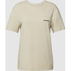 T-shirt met ronde hals, model 'PURE COTTON'