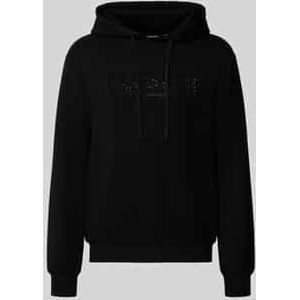 Hoodie met labeldetail