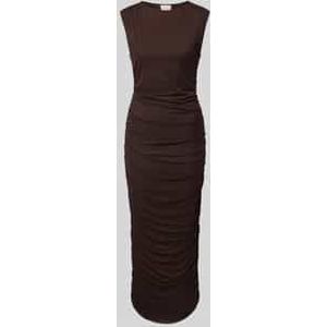 Maxi-jurk met ronde hals, model 'Corilina Solid'