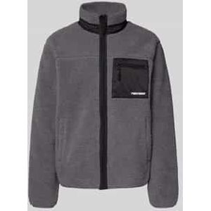 Sweatjack met opstaande kraag