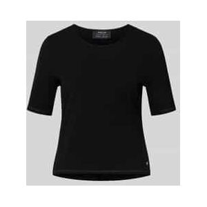 Gebreid shirt van viscosemix met ronde hals