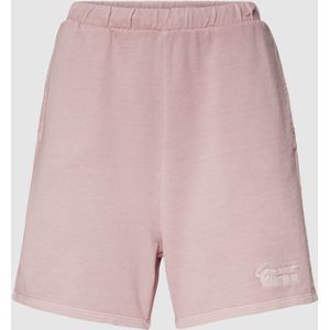 Sweatshorts met labelstitching