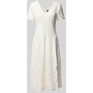 s.Oliver - Midi-jurk - V-halslijn - Korte Mouwen - Jersey Voering