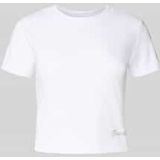 T-shirt met labeldetail