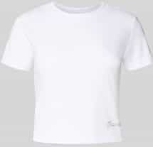 T-shirt met labeldetail