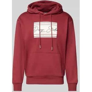 Regular fit hoodie van katoenmix
