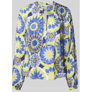 Blouse met all-over print