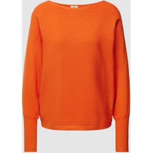 Gebreide pullover met boothals