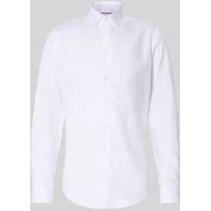 Slim fit zakelijk overhemd met kentkraag