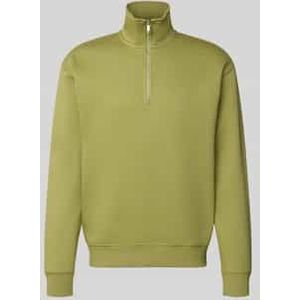 Sweatshirt met opstaande kraag