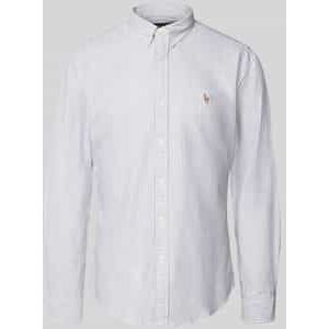 Slim fit vrijetijdsoverhemd met button-downkraag